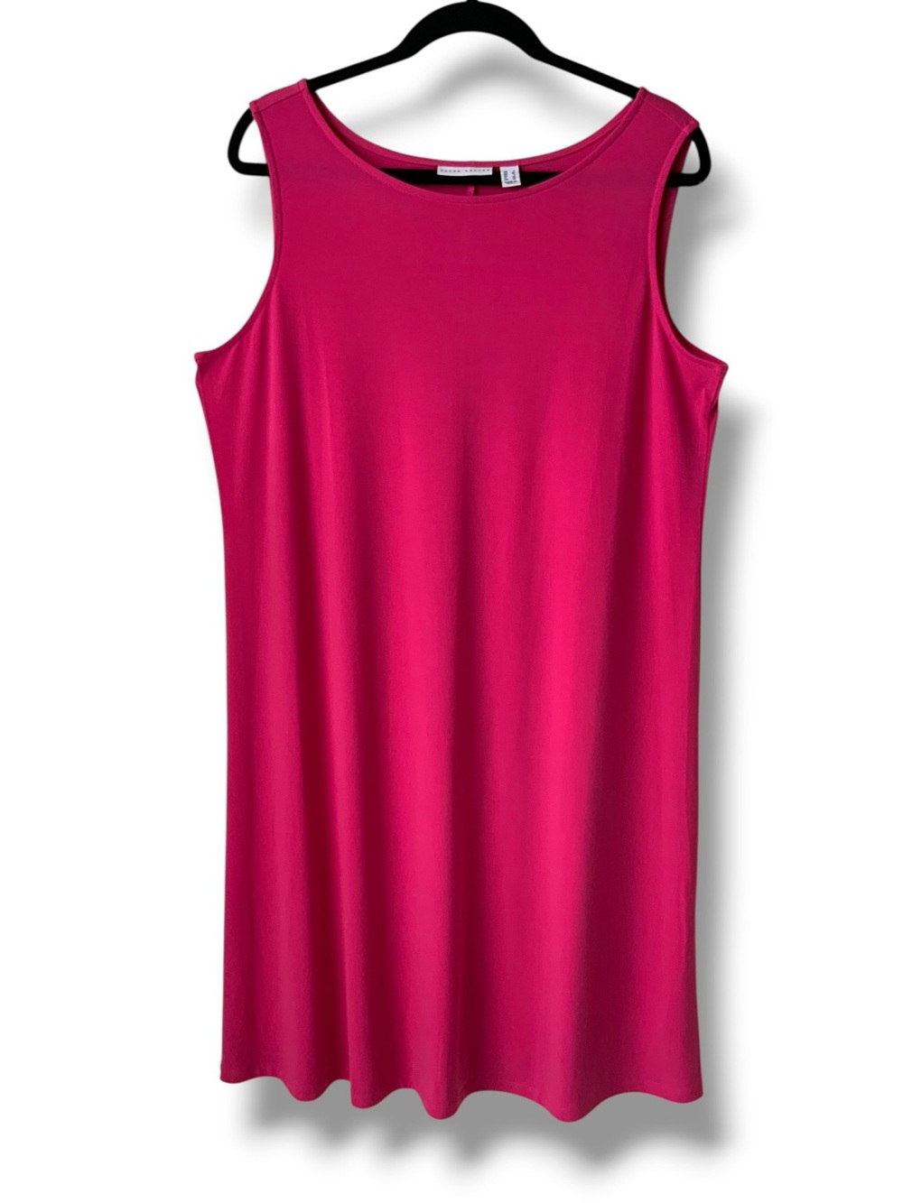 SUSAN GRAVER Sleeveless Dress Fuschia Pink Large